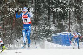 21.01.2023, Klingenthal, Germany (GER): Otto Niittykoski (FIN), Jesse Paeaekkoenen (FIN), (l-r)  - FIS world cup nordic combined men, individual gundersen HS140/10km, Klingenthal (GER). www.nordicfocus.com. © Volk/NordicFocus. Every downloaded picture is fee-liable.