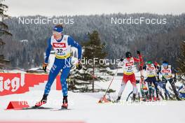 27.01.2023, Seefeld, Austria (AUT): Benjamin Loomis (USA), Sora Yachi (JPN), (l-r)  - FIS world cup nordic combined men, individual gundersen HS109/7.5km, Seefeld (AUT). www.nordicfocus.com. © Volk/NordicFocus. Every downloaded picture is fee-liable.