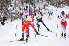 27.01.2023, Seefeld, Austria (AUT): Jan Vytrval (CZE), Sora Yachi (JPN), (l-r)  - FIS world cup nordic combined men, individual gundersen HS109/7.5km, Seefeld (AUT). www.nordicfocus.com. © Volk/NordicFocus. Every downloaded picture is fee-liable.