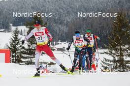 27.01.2023, Seefeld, Austria (AUT): Sora Yachi (JPN), Aaron Kostner (ITA), (l-r)  - FIS world cup nordic combined men, individual gundersen HS109/7.5km, Seefeld (AUT). www.nordicfocus.com. © Volk/NordicFocus. Every downloaded picture is fee-liable.