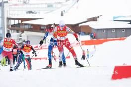 28.01.2023, Seefeld, Austria (AUT): Kodai Kimura (JPN), Florian Kolb (AUT), (l-r)  - FIS world cup nordic combined men, individual gundersen HS109/10km, Seefeld (AUT). www.nordicfocus.com. © Volk/NordicFocus. Every downloaded picture is fee-liable.