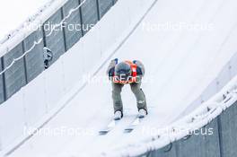 28.01.2023, Seefeld, Austria (AUT): Stephen Schumann (USA) - FIS world cup nordic combined men, individual gundersen HS109/10km, Seefeld (AUT). www.nordicfocus.com. © Volk/NordicFocus. Every downloaded picture is fee-liable.