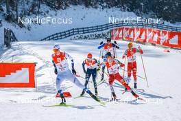 29.01.2023, Seefeld, Austria (AUT): Jens Luraas Oftebro (NOR), Stefan Rettenegger (AUT), (l-r)  - FIS world cup nordic combined men, individual gundersen HS109/12.5km, Seefeld (AUT). www.nordicfocus.com. © Volk/NordicFocus. Every downloaded picture is fee-liable.
