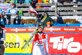 29.01.2023, Seefeld, Austria (AUT): Akito Watabe (JPN) - FIS world cup nordic combined men, individual gundersen HS109/12.5km, Seefeld (AUT). www.nordicfocus.com. © Volk/NordicFocus. Every downloaded picture is fee-liable.