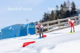29.01.2023, Seefeld, Austria (AUT): Aaron Kostner (ITA) - FIS world cup nordic combined men, individual gundersen HS109/12.5km, Seefeld (AUT). www.nordicfocus.com. © Volk/NordicFocus. Every downloaded picture is fee-liable.