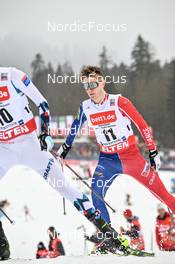 04.02.2023, Oberstdorf, Germany (GER): Matteo Baud (FRA) - FIS world cup nordic combined men, individual gundersen HS137/10km, Oberstdorf (GER). www.nordicfocus.com. © Reichert/NordicFocus. Every downloaded picture is fee-liable.