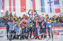 05.02.2023, Oberstdorf, Germany (GER): Julian Schmid (GER), (l-r) - FIS world cup nordic combined men, individual gundersen HS137/10km, Oberstdorf (GER). www.nordicfocus.com. © Reichert/NordicFocus. Every downloaded picture is fee-liable.