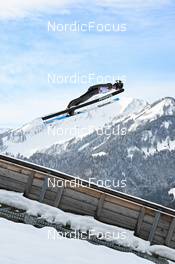 03.02.2023, Oberstdorf, Germany (GER): Stephen Schumann (USA) - FIS world cup nordic combined men, training, Oberstdorf (GER). www.nordicfocus.com. © Reichert/NordicFocus. Every downloaded picture is fee-liable.