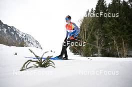 03.02.2023, Oberstdorf, Germany (GER): Jakob Lange (GER) - FIS world cup nordic combined men, training, Oberstdorf (GER). www.nordicfocus.com. © Reichert/NordicFocus. Every downloaded picture is fee-liable.