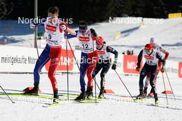11.02.2023, Schonach, Germany (GER): Matteo Baud (FRA), Laurent Muhlethaler (FRA), (l-r)  - FIS world cup nordic combined men, individual gundersen HS100/10km, Schonach (GER). www.nordicfocus.com. © Volk/NordicFocus. Every downloaded picture is fee-liable.