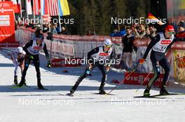 11.02.2023, Schonach, Germany (GER): Manuel Faisst (GER), Terence Weber (GER), (l-r)  - FIS world cup nordic combined men, individual gundersen HS100/10km, Schonach (GER). www.nordicfocus.com. © Volk/NordicFocus. Every downloaded picture is fee-liable.