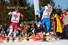 11.02.2023, Schonach, Germany (GER): Yoshito Watabe (JPN), Kristjan Ilves (EST), (l-r)  - FIS world cup nordic combined men, individual gundersen HS100/10km, Schonach (GER). www.nordicfocus.com. © Volk/NordicFocus. Every downloaded picture is fee-liable.