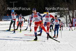 11.02.2023, Schonach, Germany (GER): Ondrej Pazout (CZE), Gael Blondeau (FRA), (l-r)  - FIS world cup nordic combined men, individual gundersen HS100/10km, Schonach (GER). www.nordicfocus.com. © Volk/NordicFocus. Every downloaded picture is fee-liable.