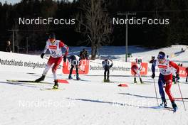 11.02.2023, Schonach, Germany (GER): Sora Yachi (JPN), Antoine Gerard (FRA), (l-r)  - FIS world cup nordic combined men, individual gundersen HS100/10km, Schonach (GER). www.nordicfocus.com. © Volk/NordicFocus. Every downloaded picture is fee-liable.