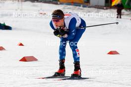 12.02.2023, Schonach, Germany (GER): Niklas Malacinski (USA) - FIS world cup nordic combined men, individual gundersen HS100/10km, Schonach (GER). www.nordicfocus.com. © Volk/NordicFocus. Every downloaded picture is fee-liable.