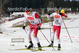 12.02.2023, Schonach, Germany (GER): Sora Yachi (JPN), Yuya Yamamoto (JPN), (l-r)  - FIS world cup nordic combined men, individual gundersen HS100/10km, Schonach (GER). www.nordicfocus.com. © Volk/NordicFocus. Every downloaded picture is fee-liable.