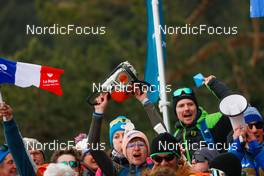 12.02.2023, Schonach, Germany (GER): French supporters  - FIS world cup nordic combined men, individual gundersen HS100/10km, Schonach (GER). www.nordicfocus.com. © Volk/NordicFocus. Every downloaded picture is fee-liable.