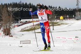 12.02.2023, Schonach, Germany (GER): Laurent Muhlethaler (FRA) - FIS world cup nordic combined men, individual gundersen HS100/10km, Schonach (GER). www.nordicfocus.com. © Volk/NordicFocus. Every downloaded picture is fee-liable.