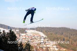 10.02.2023, Schonach, Germany (GER): Laurent Muhlethaler (FRA) - FIS world cup nordic combined men, training, Schonach (GER). www.nordicfocus.com. © Volk/NordicFocus. Every downloaded picture is fee-liable.