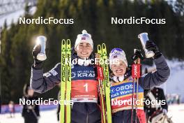 11.03.2022, Oslo, Norway (NOR): Jarl Magnus Riiber (NOR), Gyda Westvold Hansen (NOR), (l-r)  - FIS world cup nordic combined men, individual gundersen HS134/10km, Oslo (NOR). www.nordicfocus.com. © Thibaut/NordicFocus. Every downloaded picture is fee-liable.