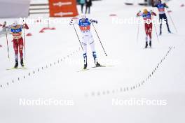 12.03.2022, Oslo, Norway (NOR): Johannes Lamparter (AUT), Joergen Graabak (NOR), (l-r)  - FIS world cup nordic combined men, individual gundersen HS134/10km, Oslo (NOR). www.nordicfocus.com. © Thibaut/NordicFocus. Every downloaded picture is fee-liable.