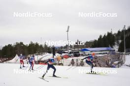 12.03.2022, Oslo, Norway (NOR): Martin Fritz (AUT), Laurent Muhlethaler (FRA), Vinzenz Geiger (GER), Julian Schmid (GER), (l-r)  - FIS world cup nordic combined men, individual gundersen HS134/10km, Oslo (NOR). www.nordicfocus.com. © Thibaut/NordicFocus. Every downloaded picture is fee-liable.
