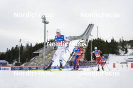 12.03.2022, Oslo, Norway (NOR): Kasper Moen Flatla (NOR), Marco Heinis (FRA), Manuel Einkemmer (AUT), (l-r)  - FIS world cup nordic combined men, individual gundersen HS134/10km, Oslo (NOR). www.nordicfocus.com. © Thibaut/NordicFocus. Every downloaded picture is fee-liable.
