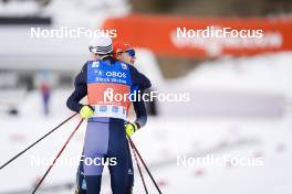 12.03.2022, Oslo, Norway (NOR): Julian Schmid (GER), Vinzenz Geiger (GER), (l-r)  - FIS world cup nordic combined men, individual gundersen HS134/10km, Oslo (NOR). www.nordicfocus.com. © Thibaut/NordicFocus. Every downloaded picture is fee-liable.
