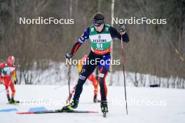 25.03.2023, Lahti, Finland (FIN): Erik Lynch (USA) - FIS world cup nordic combined men, individual gundersen HS130/10km, Lahti (FIN). www.nordicfocus.com. © Thibaut/NordicFocus. Every downloaded picture is fee-liable.