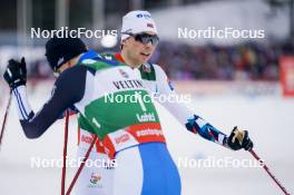 25.03.2023, Lahti, Finland (FIN): Kristjan Ilves (EST), Jarl Magnus Riiber (NOR), (l-r)  - FIS world cup nordic combined men, individual gundersen HS130/10km, Lahti (FIN). www.nordicfocus.com. © Thibaut/NordicFocus. Every downloaded picture is fee-liable.