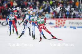 25.03.2023, Lahti, Finland (FIN): Eero Hirvonen (FIN), Stefan Rettenegger (AUT), (l-r)  - FIS world cup nordic combined men, individual gundersen HS130/10km, Lahti (FIN). www.nordicfocus.com. © Thibaut/NordicFocus. Every downloaded picture is fee-liable.