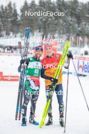 26.03.2023, Lahti, Finland (FIN): Alessandro Pittin (ITA), Eric Frenzel (GER), (l-r)  - FIS world cup nordic combined men, individual gundersen HS130/10km, Lahti (FIN). www.nordicfocus.com. © Modica/NordicFocus. Every downloaded picture is fee-liable.