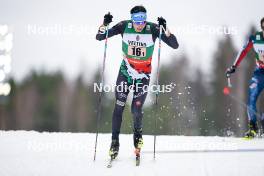 24.03.2023, Lahti, Finland (FIN): Aaron Kostner (ITA) - FIS world cup nordic combined men, team sprint HS130/2x7.5km, Lahti (FIN). www.nordicfocus.com. © Thibaut/NordicFocus. Every downloaded picture is fee-liable.