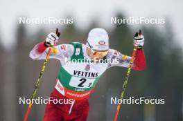 24.03.2023, Lahti, Finland (FIN): Lukas Greiderer (AUT) - FIS world cup nordic combined men, team sprint HS130/2x7.5km, Lahti (FIN). www.nordicfocus.com. © Thibaut/NordicFocus. Every downloaded picture is fee-liable.