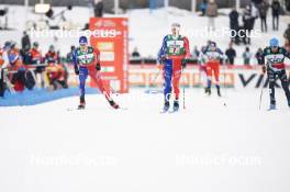 24.03.2023, Lahti, Finland (FIN): Marco Heinis (FRA), Antoine Gerard (FRA), (l-r)  - FIS world cup nordic combined men, team sprint HS130/2x7.5km, Lahti (FIN). www.nordicfocus.com. © Thibaut/NordicFocus. Every downloaded picture is fee-liable.