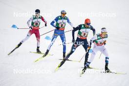 24.03.2023, Lahti, Finland (FIN): Yuya Yamamoto (JPN), Ilkka Herola (FIN), Johannes Rydzek (GER), (l-r)  - FIS world cup nordic combined men, team sprint HS130/2x7.5km, Lahti (FIN). www.nordicfocus.com. © Thibaut/NordicFocus. Every downloaded picture is fee-liable.