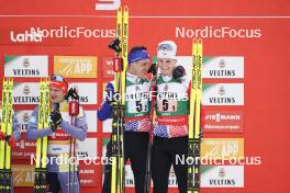 24.03.2023, Lahti, Finland (FIN): Laurent Muhlethaler (FRA), Matteo Baud (FRA), (l-r)  - FIS world cup nordic combined men, team sprint HS130/2x7.5km, Lahti (FIN). www.nordicfocus.com. © Thibaut/NordicFocus. Every downloaded picture is fee-liable.