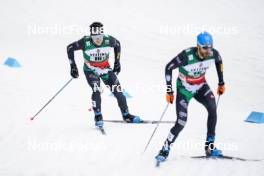 24.03.2023, Lahti, Finland (FIN): Domenico Mariotti (ITA) - FIS world cup nordic combined men, team sprint HS130/2x7.5km, Lahti (FIN). www.nordicfocus.com. © Thibaut/NordicFocus. Every downloaded picture is fee-liable.