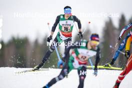 24.03.2023, Lahti, Finland (FIN): Aaron Kostner (ITA) - FIS world cup nordic combined men, team sprint HS130/2x7.5km, Lahti (FIN). www.nordicfocus.com. © Thibaut/NordicFocus. Every downloaded picture is fee-liable.