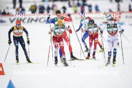 24.03.2023, Lahti, Finland (FIN): Franz-Josef Rehrl (AUT), Joergen Graabak (NOR), (l-r)  - FIS world cup nordic combined men, team sprint HS130/2x7.5km, Lahti (FIN). www.nordicfocus.com. © Thibaut/NordicFocus. Every downloaded picture is fee-liable.