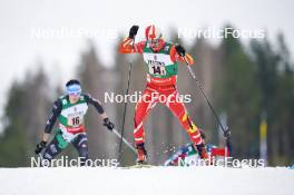 24.03.2023, Lahti, Finland (FIN): Zihe Zhao (CHN) - FIS world cup nordic combined men, team sprint HS130/2x7.5km, Lahti (FIN). www.nordicfocus.com. © Thibaut/NordicFocus. Every downloaded picture is fee-liable.