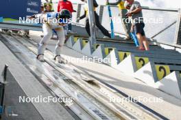 26.08.2023, Oberwiesenthal, Germany (GER): Samuel Bauregger (AUT) - FIS Nordic Combined Summer Grand Prix men and women, individual gundersen HS105/10km men, Oberwiesenthal (GER). www.nordicfocus.com. © Volk/NordicFocus. Every downloaded picture is fee-liable.