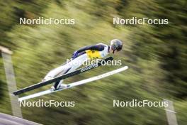 26.08.2023, Oberwiesenthal, Germany (GER): Stephen Schumann (USA) - FIS Nordic Combined Summer Grand Prix men and women, individual gundersen HS105/10km men, Oberwiesenthal (GER). www.nordicfocus.com. © Volk/NordicFocus. Every downloaded picture is fee-liable.