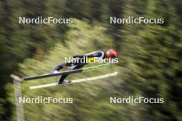 26.08.2023, Oberwiesenthal, Germany (GER): Julian Schmid (GER) - FIS Nordic Combined Summer Grand Prix men and women, individual gundersen HS105/10km men, Oberwiesenthal (GER). www.nordicfocus.com. © Volk/NordicFocus. Every downloaded picture is fee-liable.