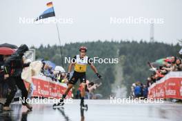 26.08.2023, Oberwiesenthal, Germany (GER): Julian Schmid (GER) - FIS Nordic Combined Summer Grand Prix men and women, individual gundersen HS105/10km men, Oberwiesenthal (GER). www.nordicfocus.com. © Volk/NordicFocus. Every downloaded picture is fee-liable.
