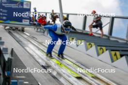 26.08.2023, Oberwiesenthal, Germany (GER): Vitaliy Hrebeniuk (UKR) - FIS Nordic Combined Summer Grand Prix men and women, individual gundersen HS105/10km men, Oberwiesenthal (GER). www.nordicfocus.com. © Volk/NordicFocus. Every downloaded picture is fee-liable.