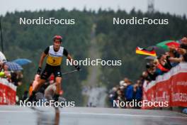 26.08.2023, Oberwiesenthal, Germany (GER): Julian Schmid (GER) - FIS Nordic Combined Summer Grand Prix men and women, individual gundersen HS105/10km men, Oberwiesenthal (GER). © Sandra Volk for NordicFocus