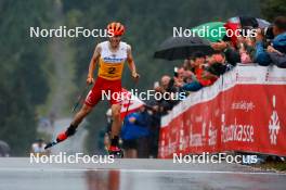 26.08.2023, Oberwiesenthal, Germany (GER): Franz-Josef Rehrl (AUT) - FIS Nordic Combined Summer Grand Prix men and women, individual gundersen HS105/10km men, Oberwiesenthal (GER). © Sandra Volk for NordicFocus