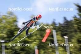 26.08.2023, Oberwiesenthal, Germany (GER): Maria Gerboth (GER) - FIS Nordic Combined Summer Grand Prix men and women, individual gundersen HS105/5km women, Oberwiesenthal (GER). www.nordicfocus.com. © Volk/NordicFocus. Every downloaded picture is fee-liable.