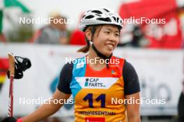 26.08.2023, Oberwiesenthal, Germany (GER): Anju Nakamura (JPN) - FIS Nordic Combined Summer Grand Prix men and women, individual gundersen HS105/5km women, Oberwiesenthal (GER). www.nordicfocus.com. © Volk/NordicFocus. Every downloaded picture is fee-liable.